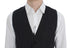 Dolce & Gabbana Gray Striped Formal Vest